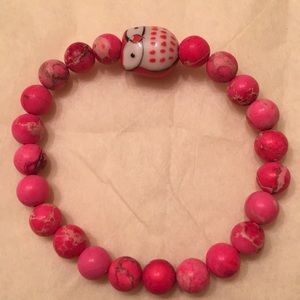 Natural Happy stones Protection& wisdom owl